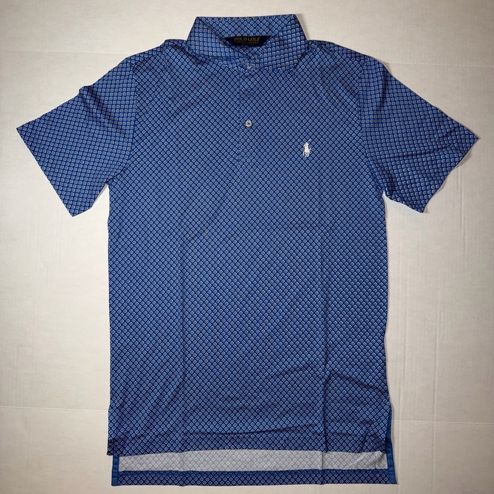 Ralph Lauren Blue Patterned Polo Shirt